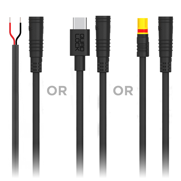 Quad Lock Cycling Power Cables