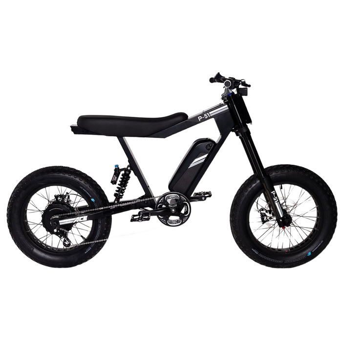 P51 The Ace electric bike, transparent background