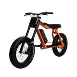 spin-2 P51 The Ranger electric bike in orange, front left angle