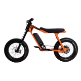 spin-3 P51 The Ranger electric bike in orange, opposite side view